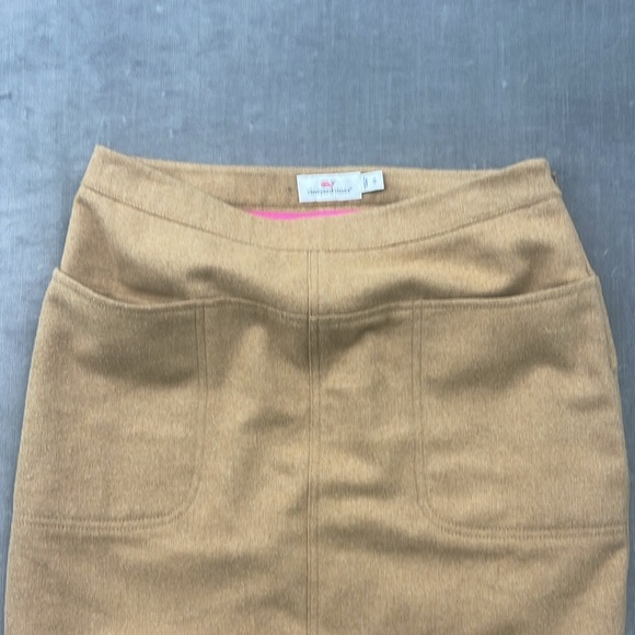 Vineyard Vines Wool Blend Lightweight Lined Mini Skirt Camel Size 0 - Picture 2 of 7
